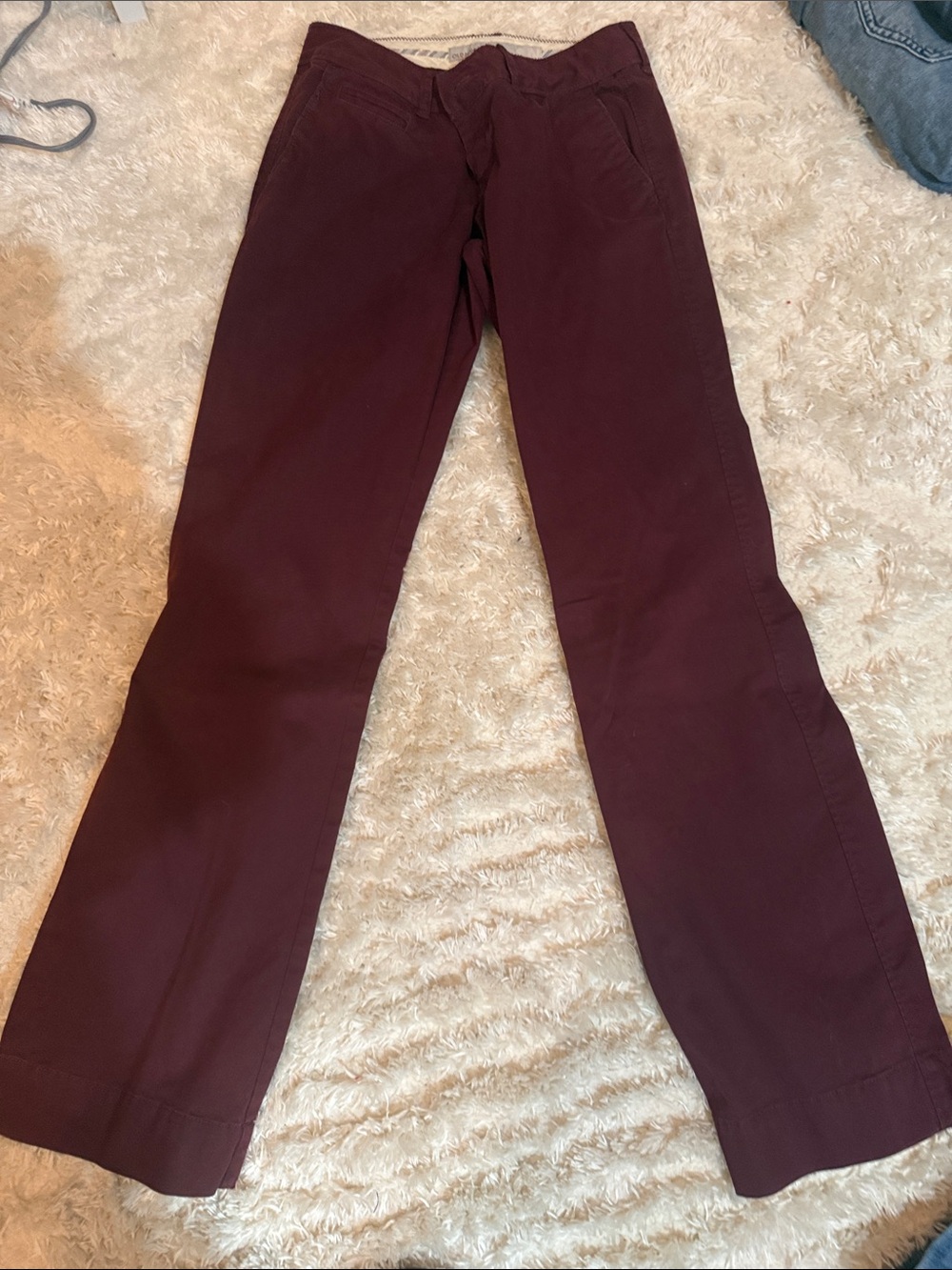 Old Navy Burgundy Low-Rise Pants